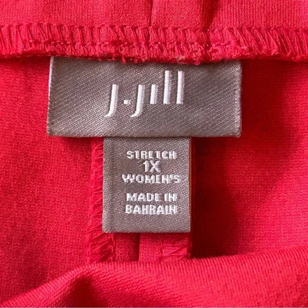 J Jill Coral Pull On Stretchy Skirt 1X Career Business Comfort Classic Church